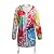 Lowprofile Graffiti Windbreaker Women Teen Girls Long Hoodie Colorful Outwear Long Sleeve Outercoat White
