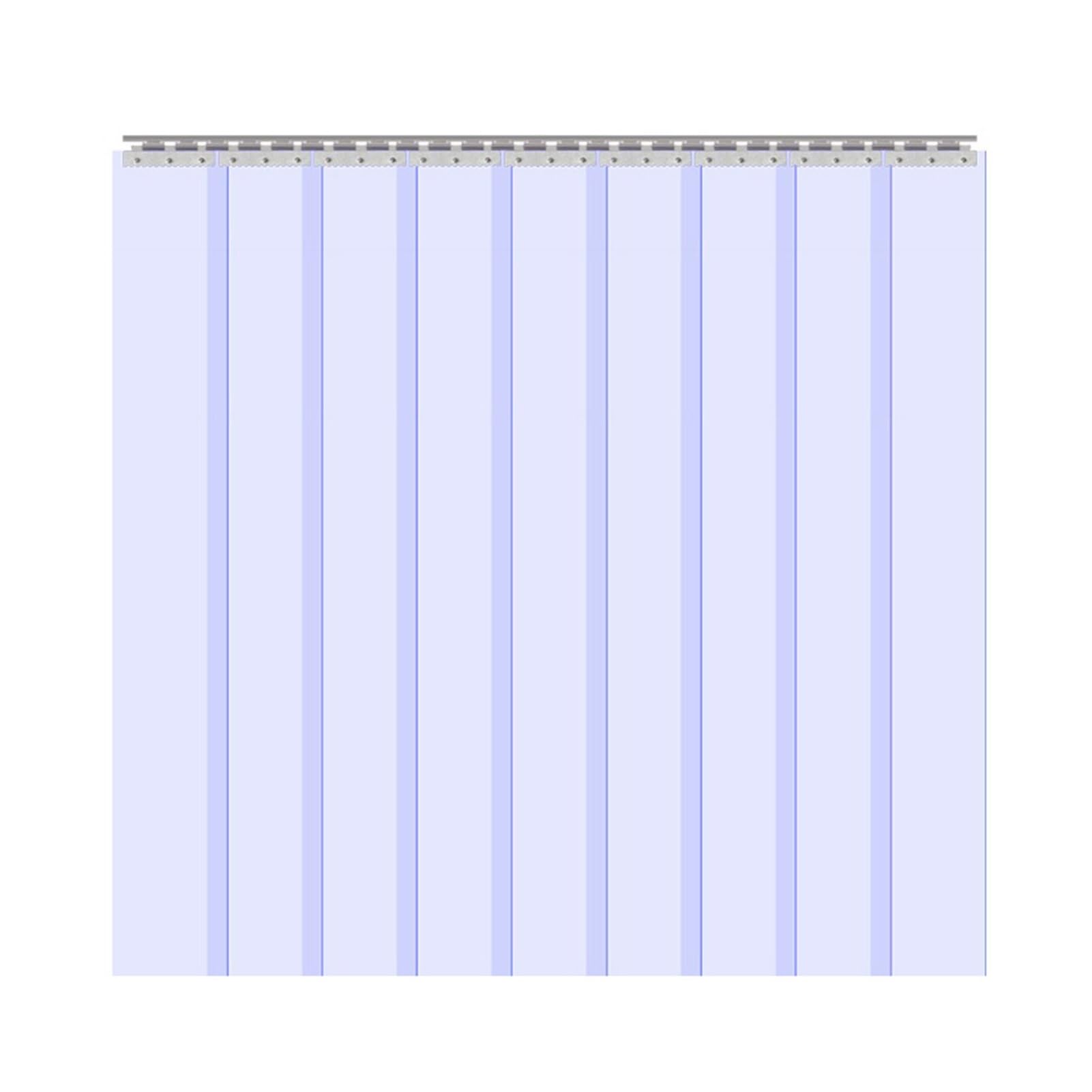 Rideau Lamelle Verticale Robuste et Durable Rideaux à Lamelles PVC Bandes Plastique Transparent Porte Débarras Couloir(120x250cm/47.24x98.43in)