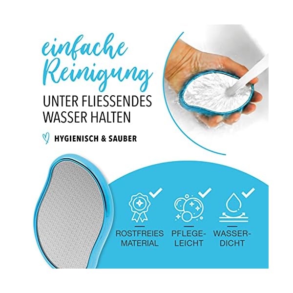 Helperfect 2in1 Nano Glas Hornhautentferner - Extrem wirksame Hornhaut Entfernung per Hornhauthobel für Fuss & Hand… – Bild 5