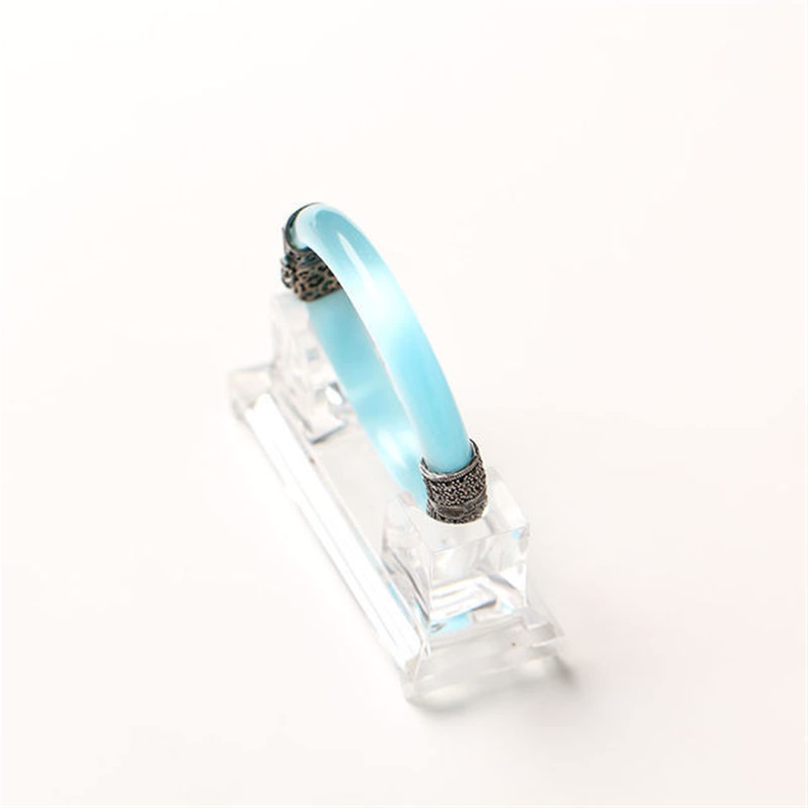 Jade Green Bangle With Sterling Silver Jadeite Bracelet Jewelry,Blue Bangle