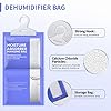 CLEVAST Moisture Absorbers Packets 10 Pack, Dehumidifier Bags for Closet, Unscented Hanging Humidity Absorber in Wardrobes, Bedrooms, Bathrooms(Net Wt. 230g/Pack)