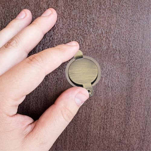 PATIKIL 5/8 Guckloch Abdeckung Privatsphäre Türspion Guckloch Schutz für Haus Sicherheit Wohnung Hotel Helles Chrom