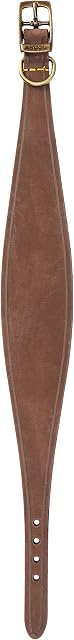 Ancol Timberwolf Leather Whippet Collar Sable to fit 30-34cm neck