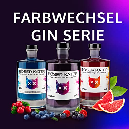 Böser Kater Two Faced Gin mit Farbwechsel | Ändert bei Zugabe von Tonic Water die Farbe | Handgemacht & Small Batch | 0… - Image 6