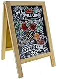 Wooden Decorative Tabletop A-Frame Double-Sided Kitchen Chalkboard Sign 12