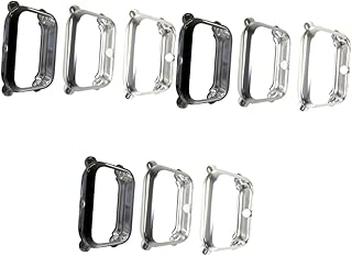9 Peças Smartwatches Reloj Inteligente Relógio Capa Protetora De Tela Inteligente Capa De Moldura De Tela De Relógio Capa Protetora De Relógio Inteligente Capa De Moldura
