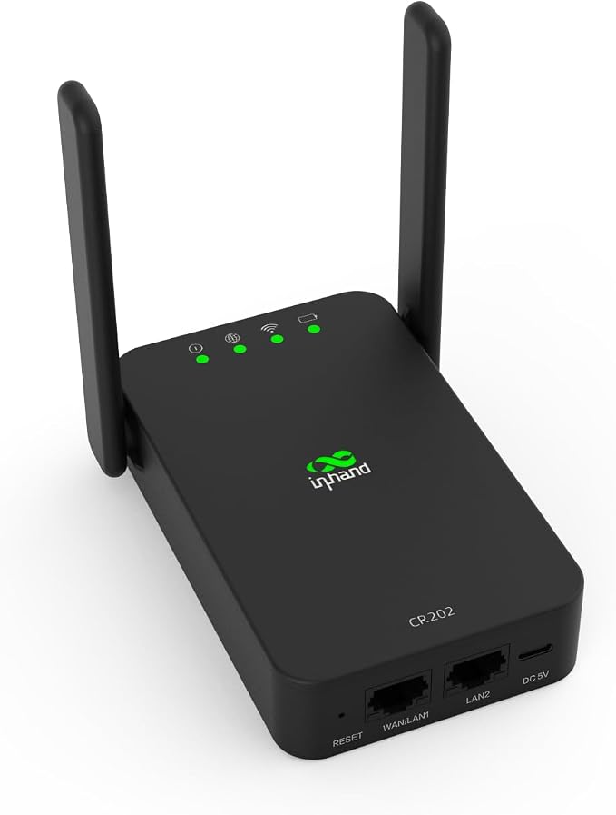 Amazon.com: InHand Networks CR202-Lite 4G LTE Router with Battery ...