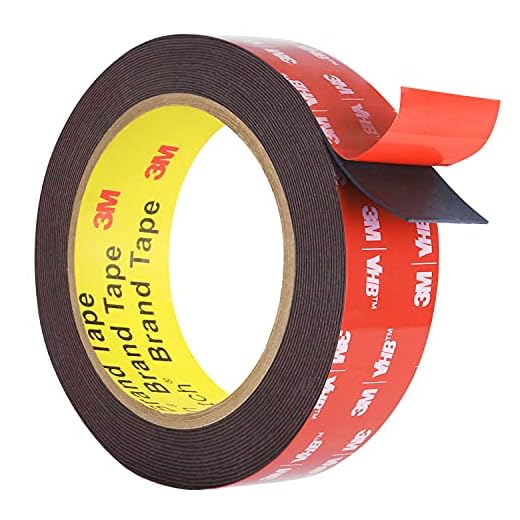 Double Sided, Heavy Duty, Waterproof Mounting Foam Tape, 16.4ft Length, 0.94in Width, Strong Adhesive Tape for Car, Wall, LED Strip Light, Home/Office Decor, Made of 3M VHB Tape