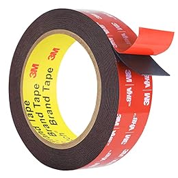 Double Sided Tape Heavy Duty, Adhesive Mounting Tape Waterproof, 16.4 FT x 0.94 IN, Strong Foam Tape for Walls, Automotive, Home Office Decor, Made of 3M VHB Tape (Pack of 1)