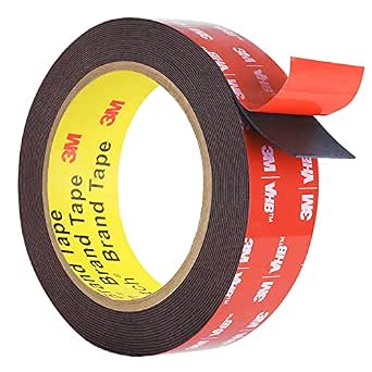 Double Sided Tape Heavy Duty, Adhesive Mounting Tape Waterproof, 16.4 FT x 0.94 IN, Strong Foam Tape for Walls, Automotive, Home Office Decor, Made of 3M VHB Tape (Pack of 1)