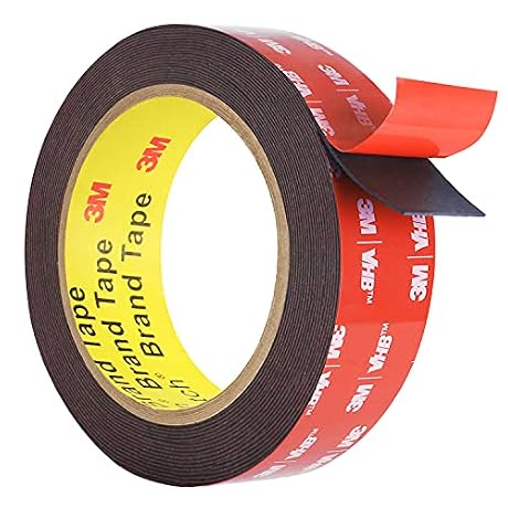 Double Sided Tape Heavy Duty, Adhesive Mounting Tape Waterproof, 16.4 FT x 0.94 IN, Strong Foam Tape for Walls, Automotive, Home Office Decor, Made of 3M VHB Tape (Pack of 1)