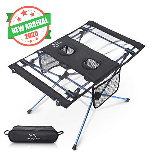 FRUITEAM Potable Camp Table Picnic Folding Beach Table for Camping Hiking