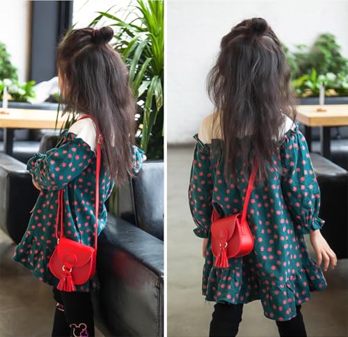 Image of Little Girls Purse Toddler Girl Kid Purses for Little Girls, Red, 5 x 2 x 4 inches