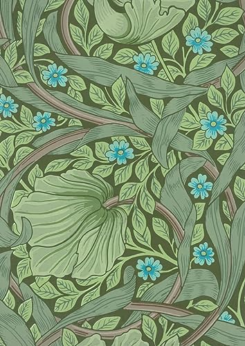 Affiche William Morris Forget-me-nots Toile pour Ambiance Salon Chaleureux
