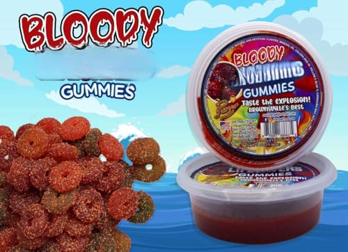 bloody space saucers gummys mexican dulces enchilados 11oz miniatura 6