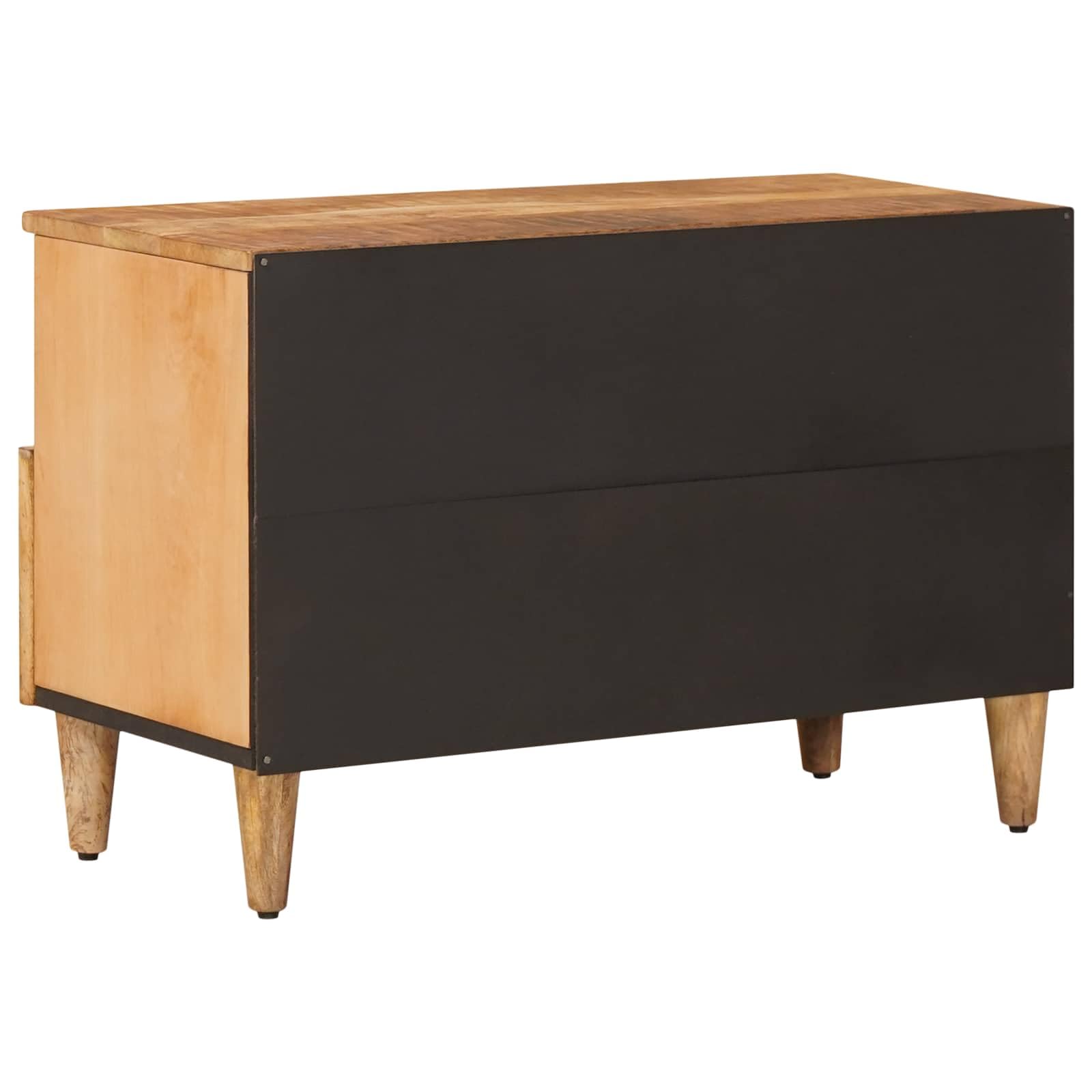 Armario de almacenamiento de madera de mango macizo, 70 x 33,5 x 46 cm