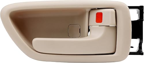 Gledewen Manija de puerta interior con bisel, compatible con Toyota Avalon Sequoia Tundra Crew Cabs 2000-2007, beige, delanterotrasero interior