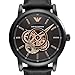 Emporio Armani Men's Automatic Black Leather Watch (Model: AR60012)