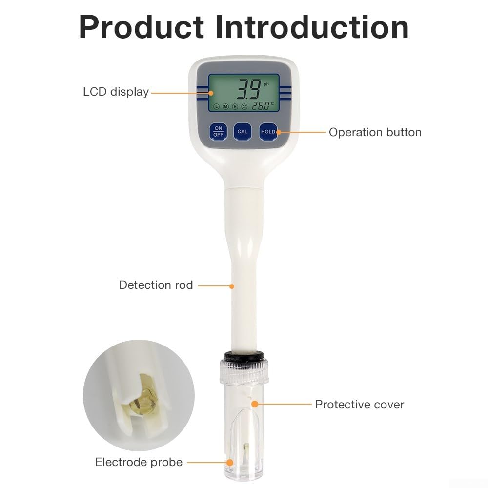 IP54 clasificó el tipo metro del pH de la pluma para la prueba al aire libre e industrial del agua ORP y la temperatura del pH con la calibración auto