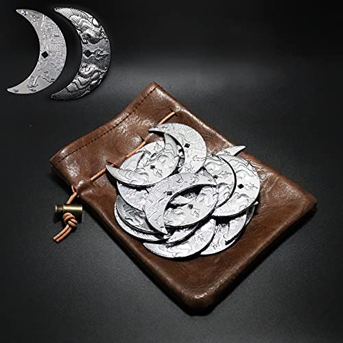 Byhoo 20 monedas de fantasía DND accesorios y funda de piel Waterdeep Tablelap juegos de rol Addons medieval retro props