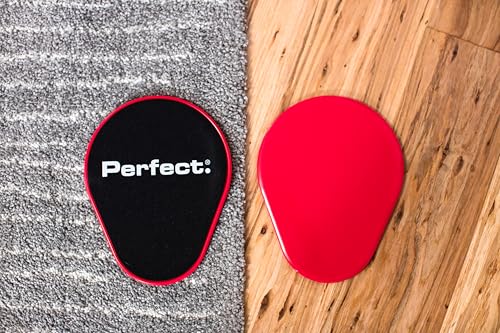 Perfect Fitness Discos Deslizantes con Diseño Único, Uso Dual en Cualquier Superficie, Trabaja Núcleo, Piernas y Brazos, Discos Portátiles para Entrenamiento en Casa o Gimnasio - Imagen 3