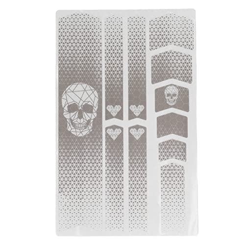 Bicycle Frame Tape Thickened AntiYellowing Bicycle Frame Protector Sticker Decorative PVC for Top Tube for Down Tube for Mountain Bike (Skull Head)