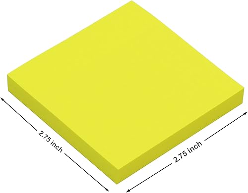 Miniatura 2 de Notas adhesivas 275 x 275 pulgadas 600 hojas de notas autoadhesivas fáciles de publicar para la escuela oficina cuaderno 6 colores brillantes 100