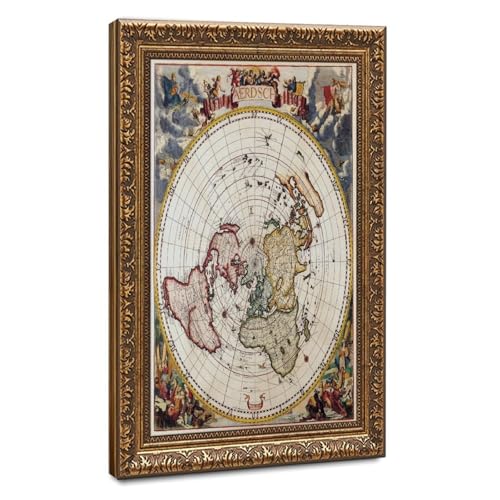 Affiches sur toile décorative Terre plate Jacob Harrewyn 61x91