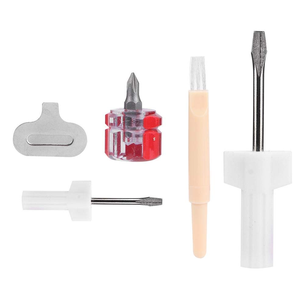 Kit de reparación de máquina de coser, 5 destornilladores para máquina de coser, herramienta de extracción de hilo para máquinas de coser, accesorios de reparación de placas de aguja 6