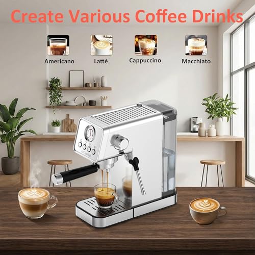 Professional Espresso Machine with Milk Frother
