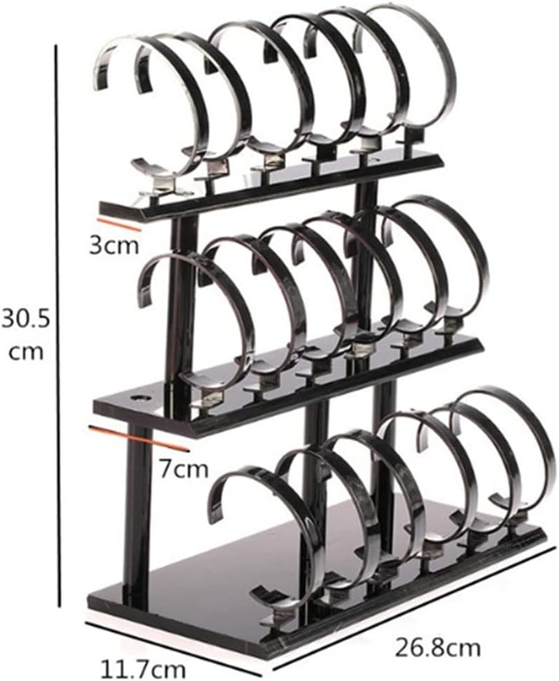 Acrylic Three-Layer 18-Digit Watch Display Storage Rack Jewellery Holders Jewelry Case(D)