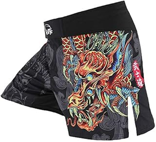 SUOTF MMA Shorts for Men Fight Shorts Men BJJ Boxing Trunks for Men Grappling SU0DK3 L Waist 34.6-36.2 inch
