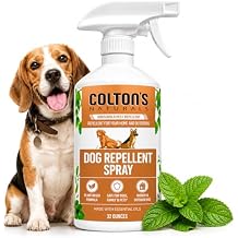 Coltons Naturals Dog Repellent Spray - Keep Dogs Out of Lawn, Garden and Indoor Areas! 32 OZ Deters Dogs from Outdoor Areas Deterrent Outdoor or Indoor 100% Natural Spray