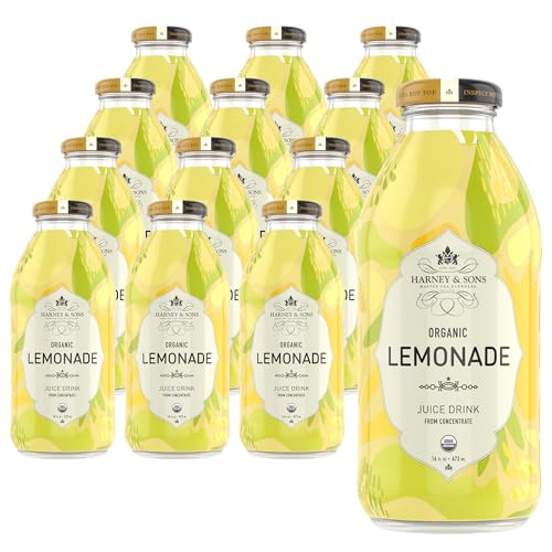 Harney & Sons Juice, Organic Lemonade, 16 Ounce (Pack of 12)