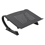 Adjustable Monitor Stand, Laptop Riser for Desk, Holds Laptops, Monitors and Printers up to 22 Pounds, Black