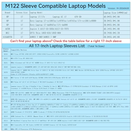 Image of Smatree M122 Hard Protective 17 inch Laptop Case for HP /ASUS /MSI /GIGABYTE | Compatible for HP OMEN 17t, ASUS ROG Zephyrus S17 2021, for MSI Venture A17 /17, GIGABYTE A7 /G7 /AORUS 17H BXF (X8325)