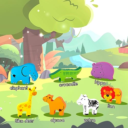 Puzzle in Legno per Bambini Animali, Giochi a