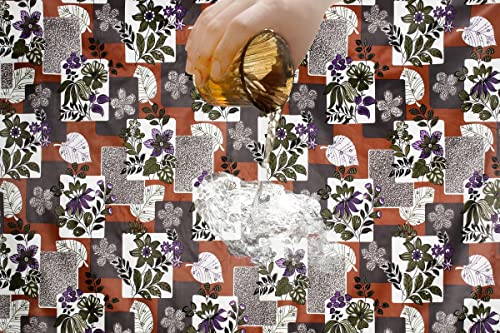 Image of The Furnishing Tree PVC Waterproof Microwave Oven Cover Compatible for Morphy Richards 20 L Solo 20 MS Patchwork Pattern Multicolor