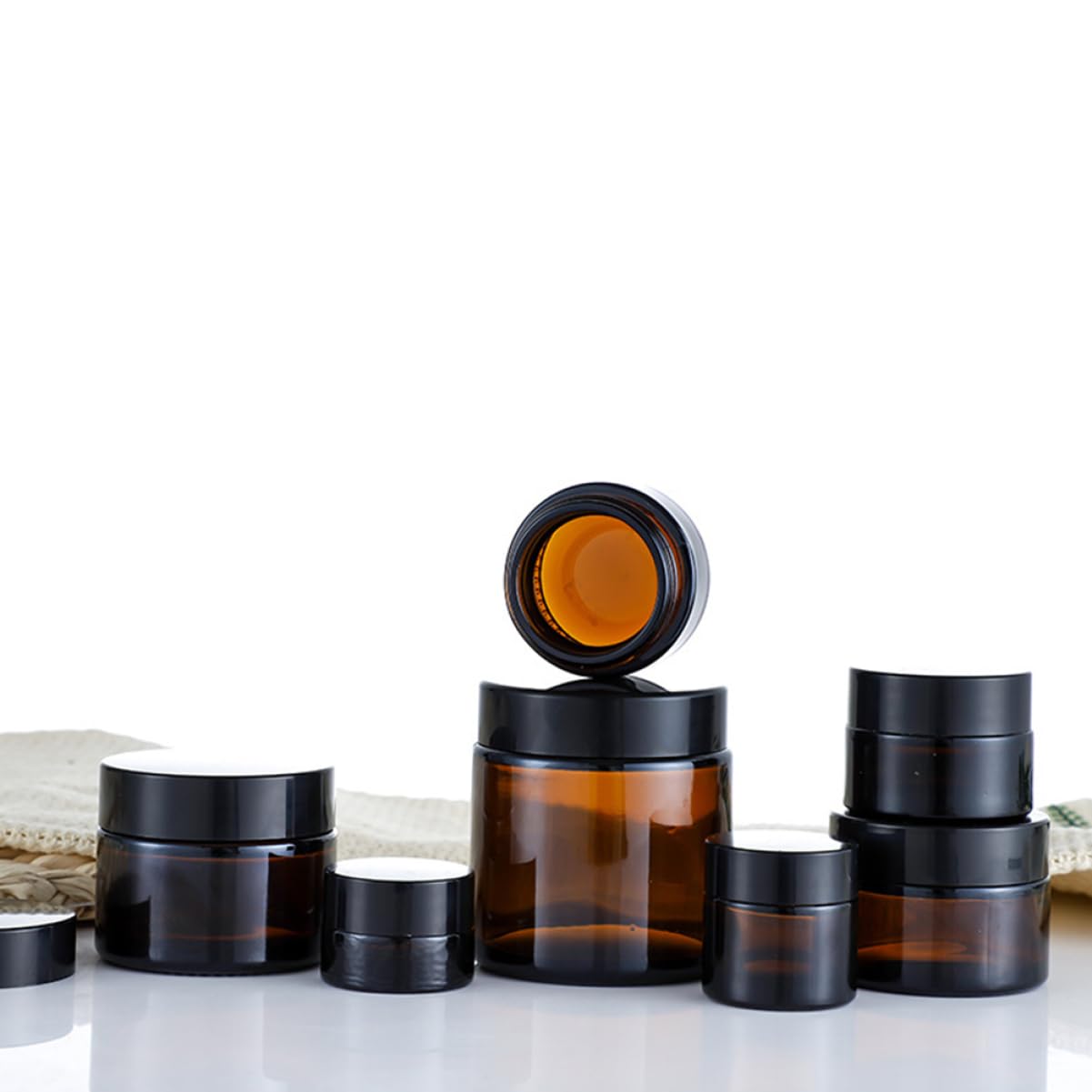 Beaupretty 15piezas Botellas De Cosméticos Rellenable Frasco Para Cosméticos Práctico Portamuestras De Caja Unidades Para Viajeros y Uso Diario