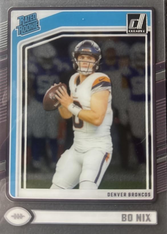 2024 Panini Clearly Donuss Bo Nix #56 Denver Broncos Rookie RC Football Card