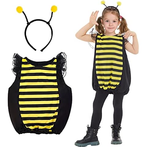 Herefun Bienen Kostüm Kinder, Kostüm Set Bienen Cover