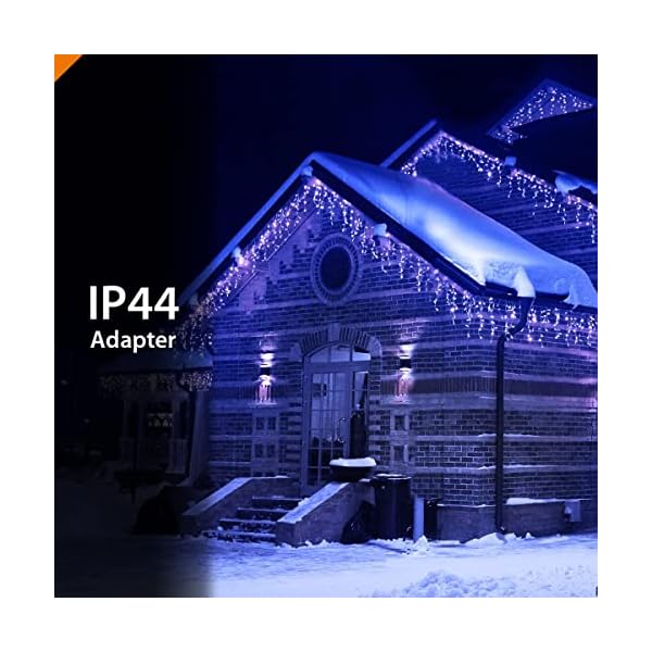 ANSIO® Lichterkette Außen Eisregen 35m 1000 LED Eiszapfen Lichterkette Außen Lichtketten Strom Für Weihnachten, Balkon… – Bild 4