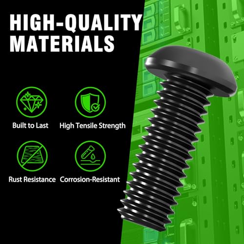 50 pack m6 x 16mm rack mount cage nuts screws and washers for rack mount server cabinet rack mount server shelves routers rack mount screws and square insert nuts self-locking cable ties for free