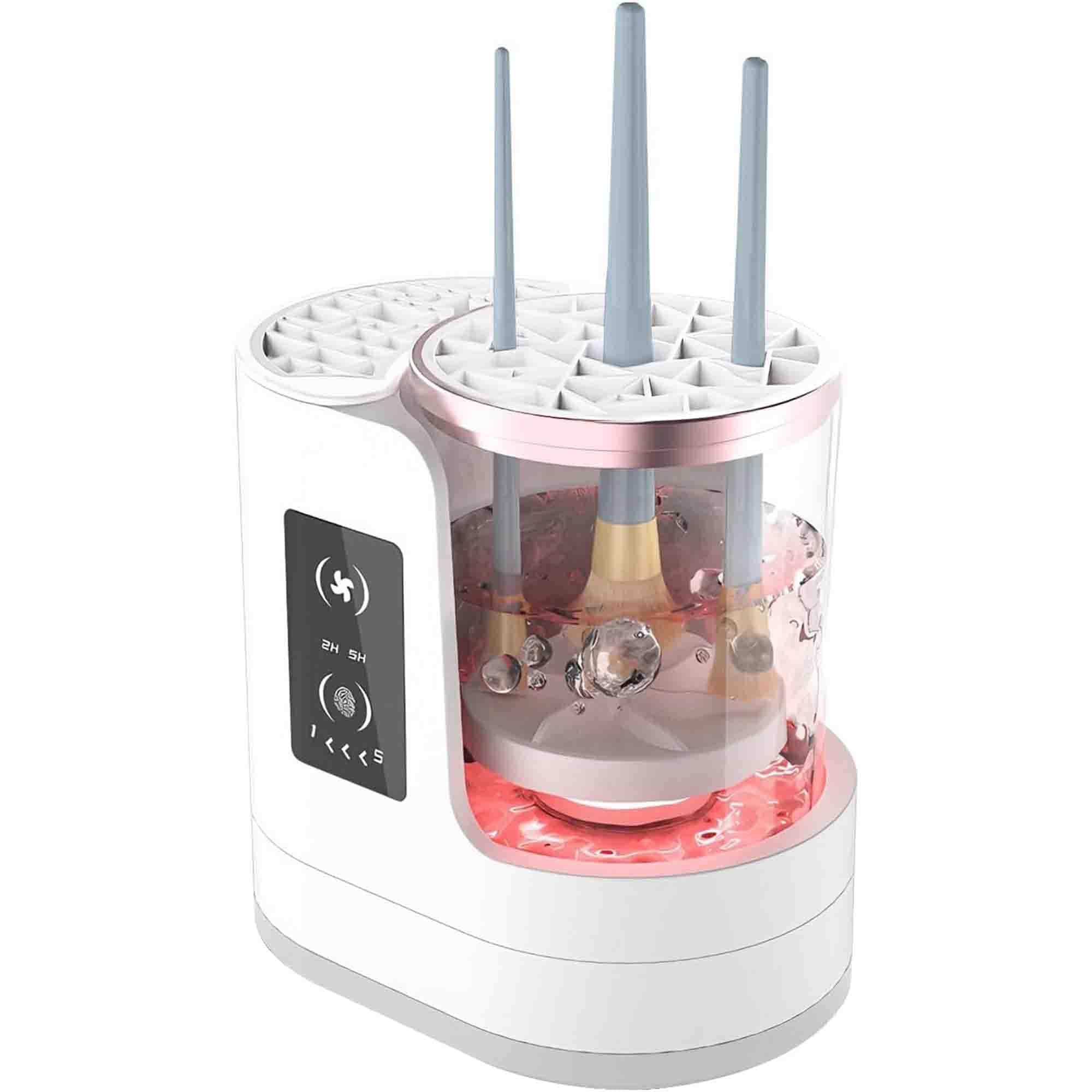 Nettoyeur de pinceaux de maquillage électrique, outil de nettoyage automatique USB, machine détachable des pinceaux de beauté, nettoyage cosmétique à séchage rapide