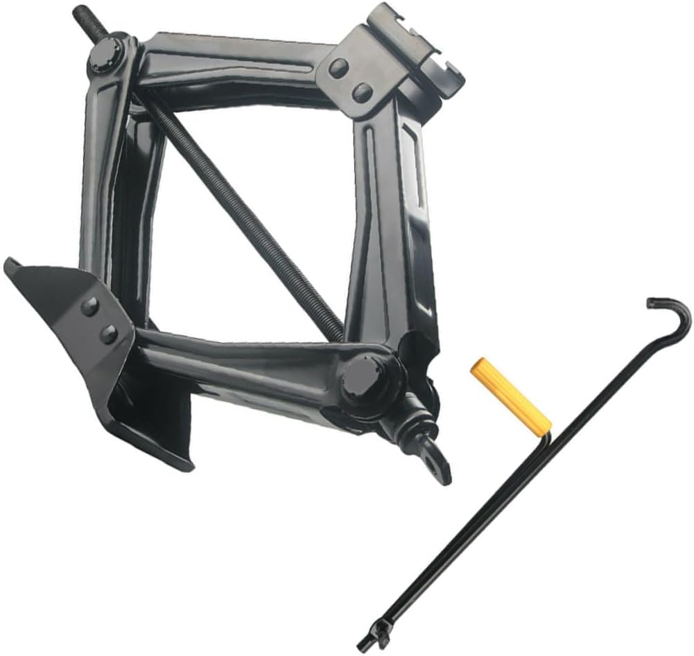 UPKOCH 5 Ton Hand Cranking Scissor Jack for Car and SUV Tire Repair, Portable Auto Hand Lift Jack Tool with Random Handle Color, Vehicle Emergency Maintenance Equipment Random Color