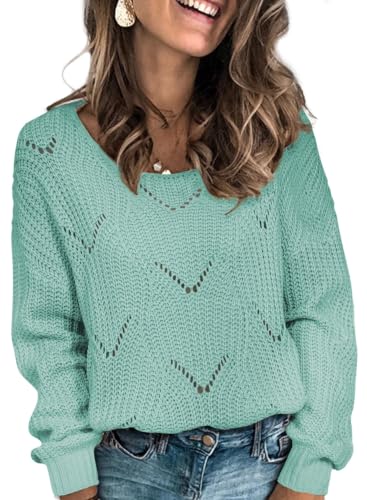 Image of Dokotoo Womens Sweaters 2026 Cute Elegant Hollow Cable Knit Tops