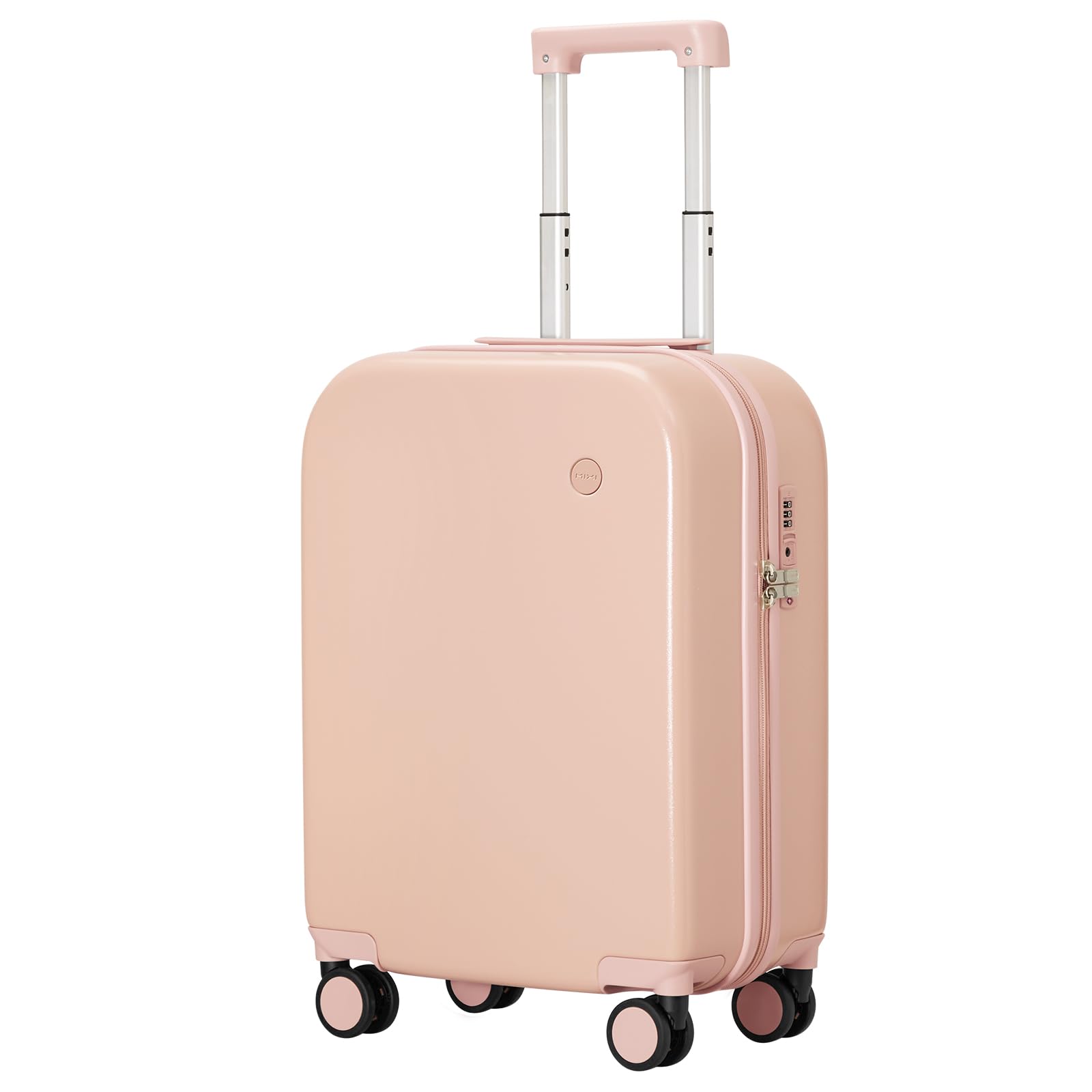 mixi Carry on Luggage 20 Suitcase Spinner Wheels Luggage Hardshell Lightweight Rolling Suitcases PC with Cover TSA Lock