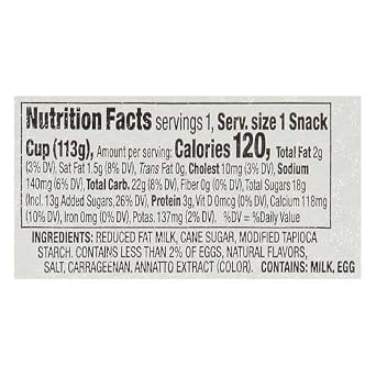 Kozy Shack Vanilla Pudding, 4 Ounce - 48 per case.