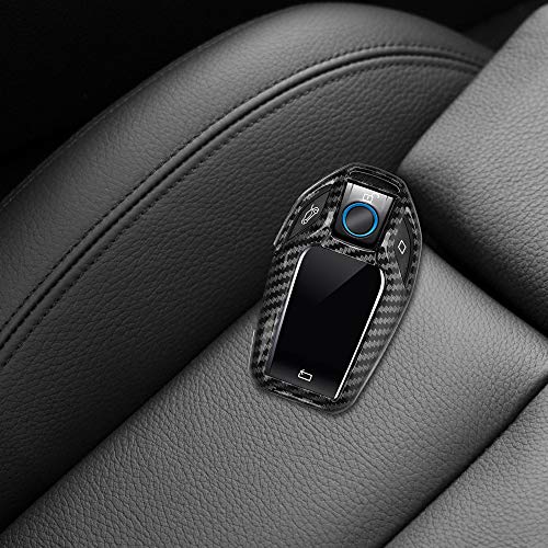 kwmobile autosleutelhoes compatibel met BMW Display Key autosleutel - hardcover beschermhoes - Carbon - zwart - Image 3