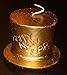 Produktbild Wibel GmbH 2X Neujahrs Zylinder - goldene Kerze mit Happy New Year Silvester Jahreswechsel Sylvester